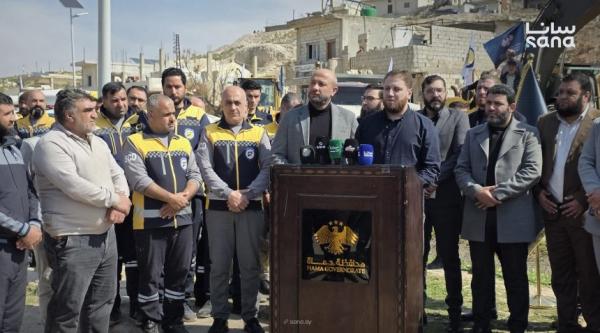 حملة لإزالة الأنقاض في ريف حماة