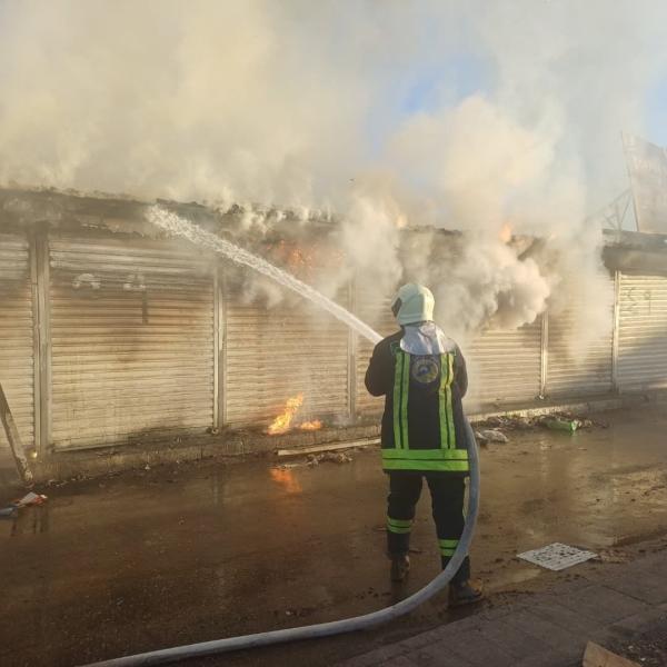حريق في سوق الهال بمنطقة الزبلطاني .. ولم تسجل إصابات