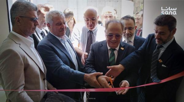 وزير التعليم يفتتح المخبر المركزي في مشفى المواساة بعد إعادة تأهيله