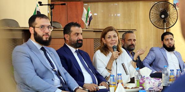 الوزيرة قبوات تلتقي منظمات المجتمع المدني بحلب