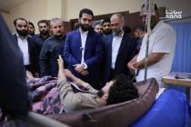 وزير الداخلية ومستشار الرئاسة يطمئنان على مصابي حادث طريق دير ‏الزور-دمشق